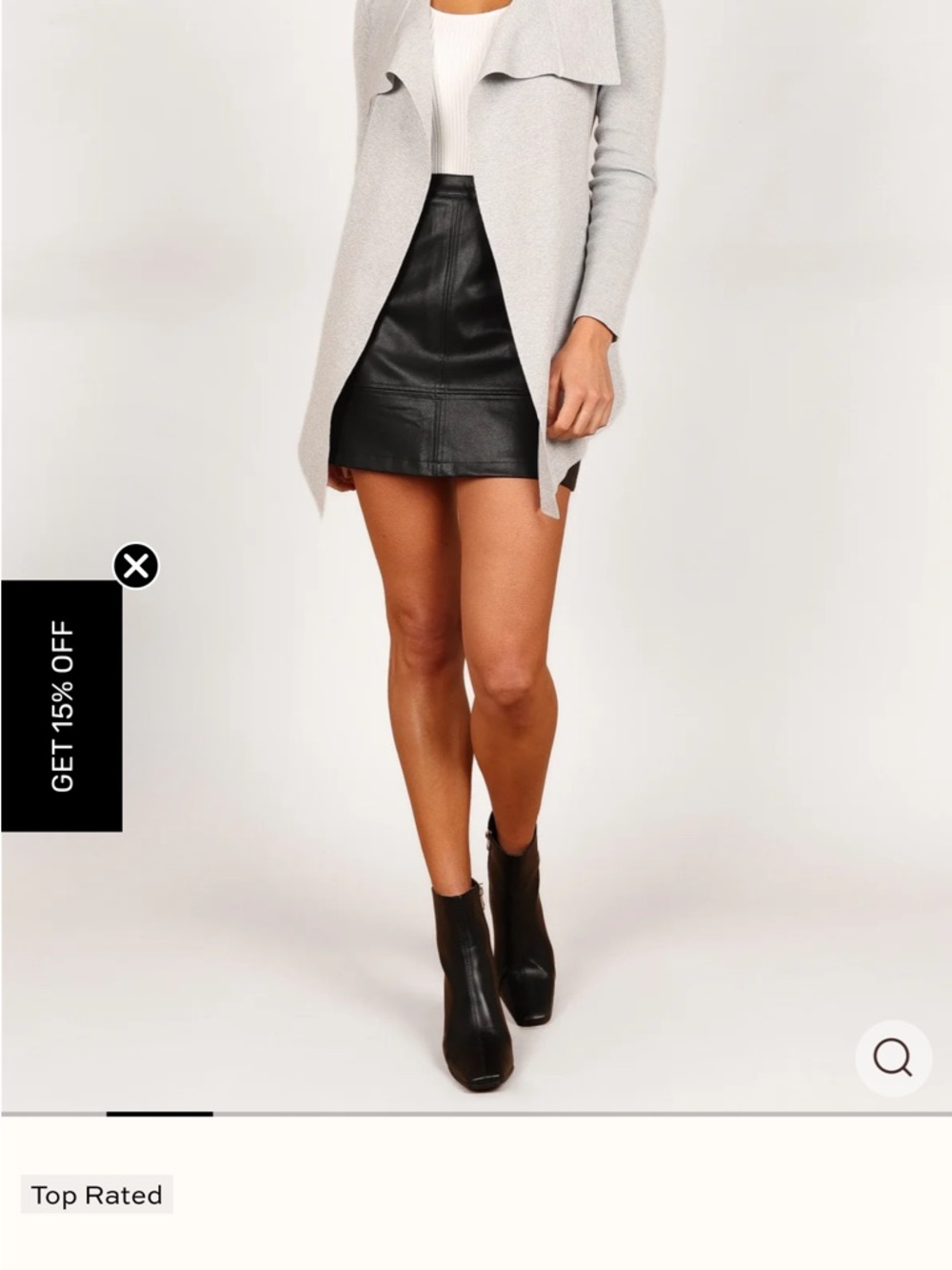 Petal & Pup Light Gray Draped Open-Front Cardigan